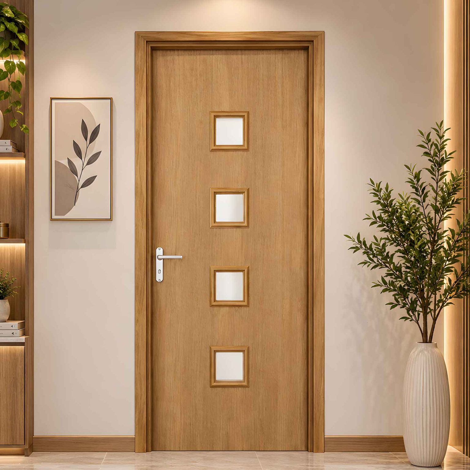 cửa gỗ công nghiệp mdf veneer