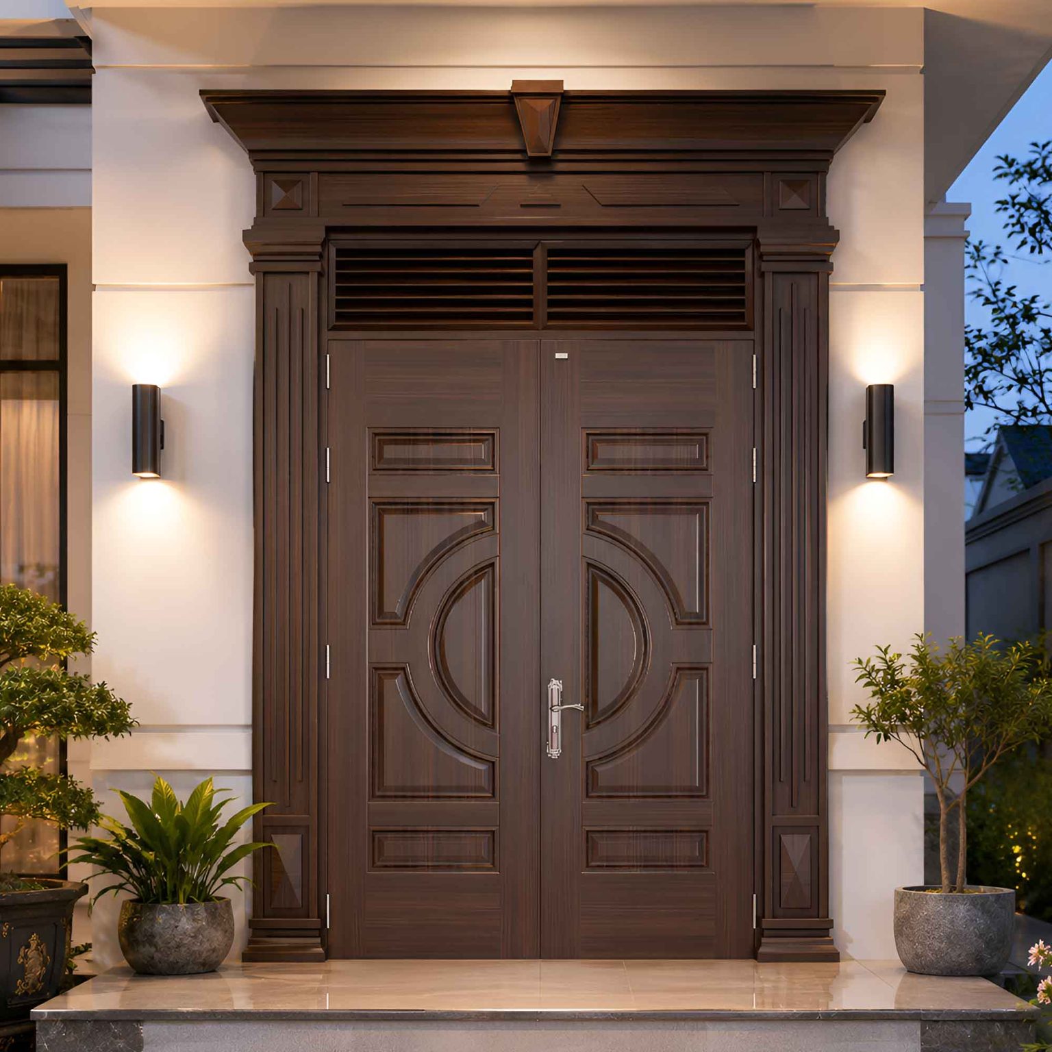 cửa thép vân gỗ