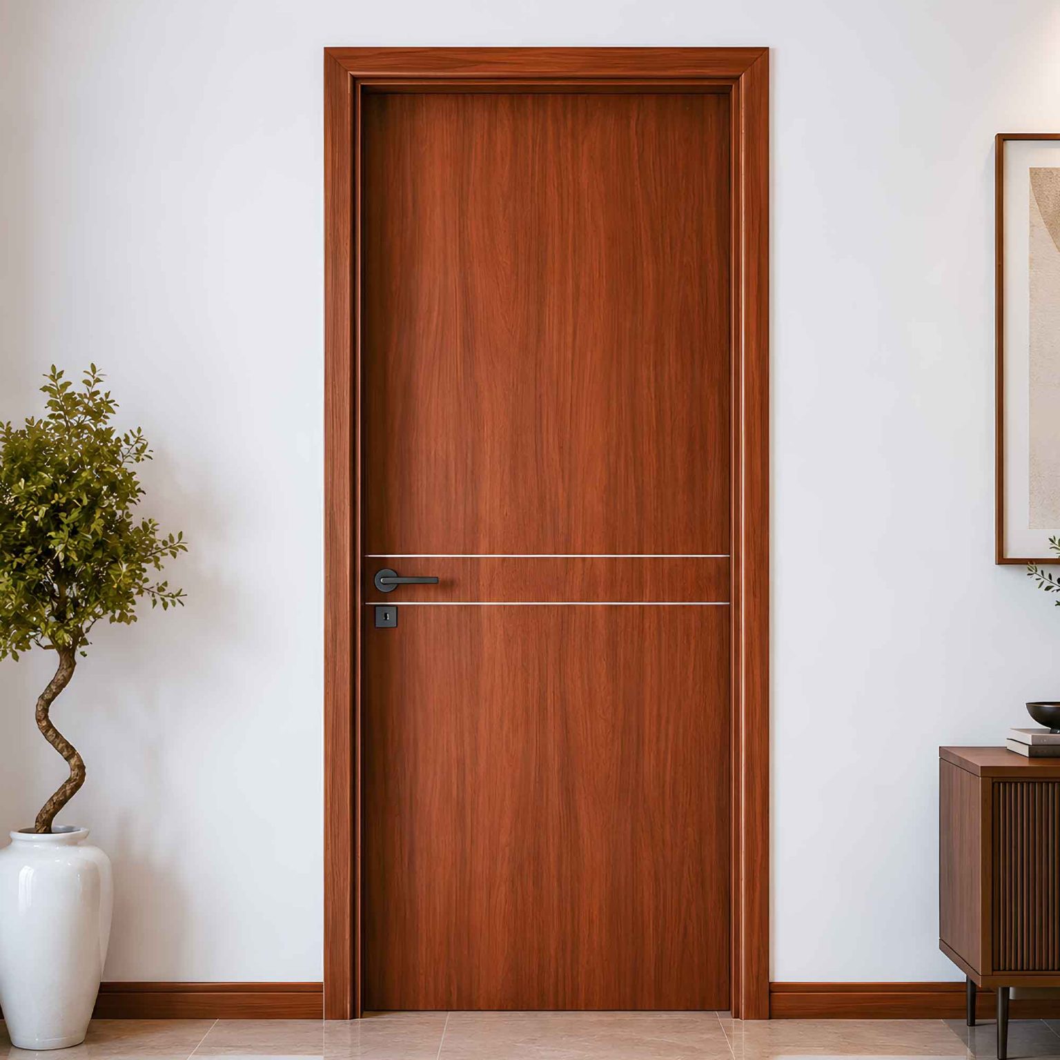 cửa gỗ công nghiệp mdf veneer