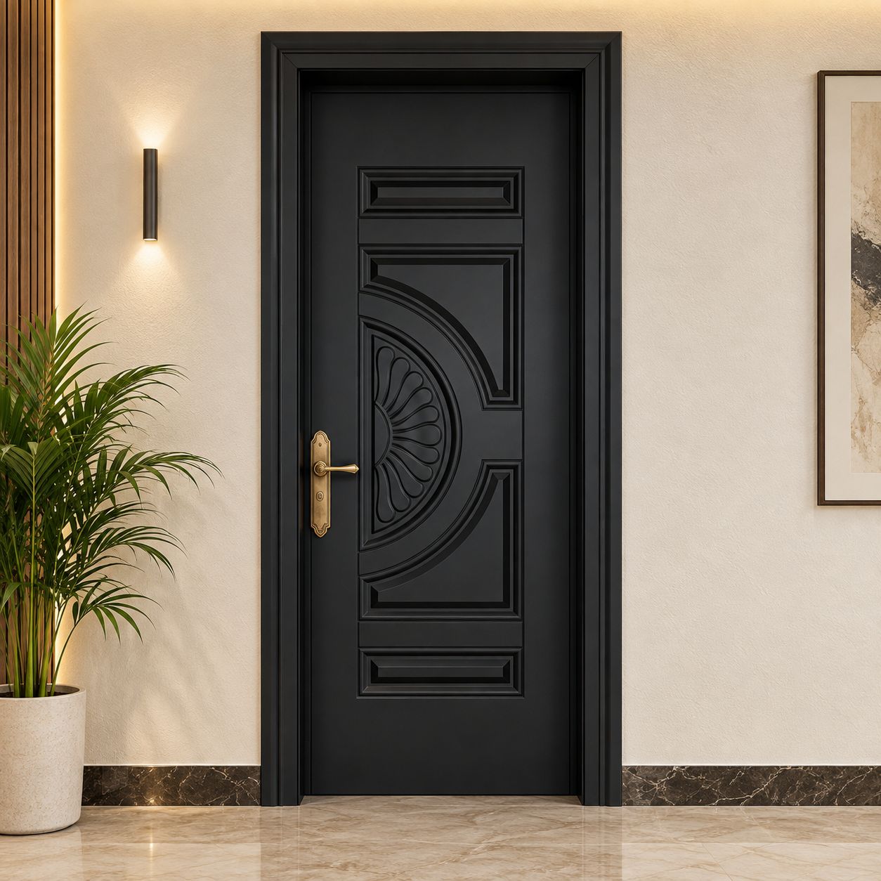 Thép vân gỗ 1 cánh