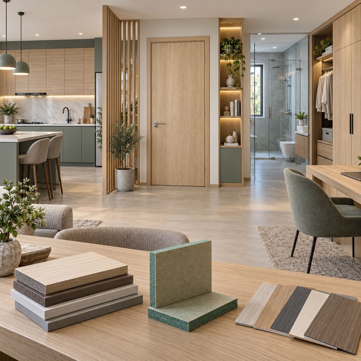 ứng dụng mdf lõi xanh