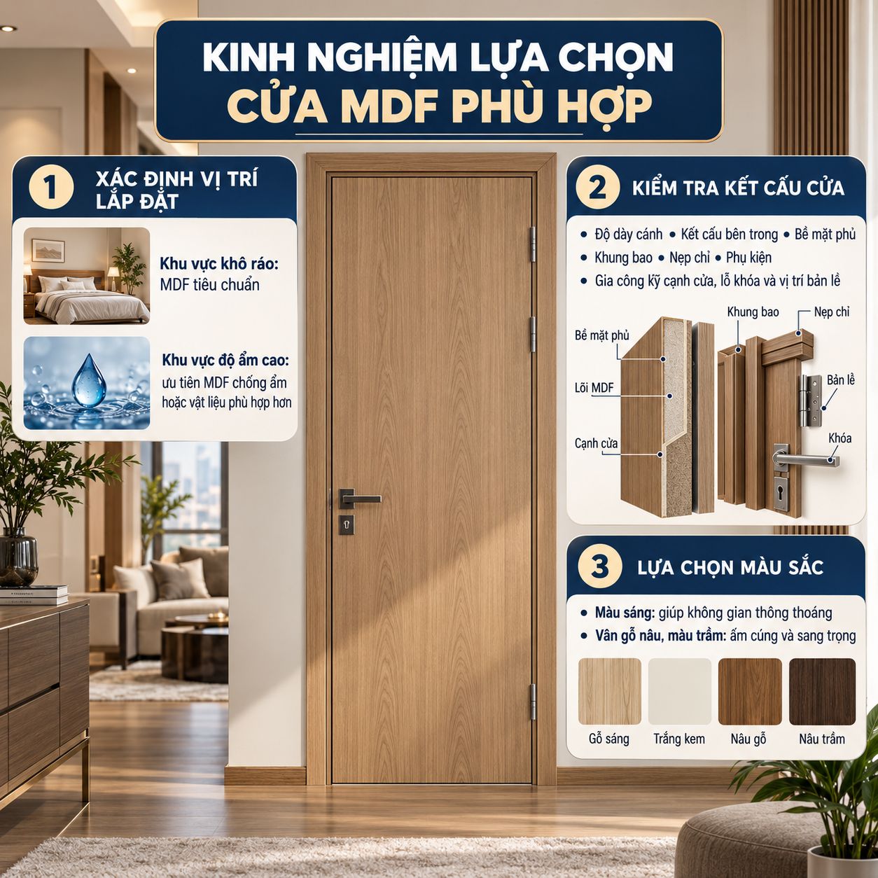 kinh nghiệm  lựa chọn MDF