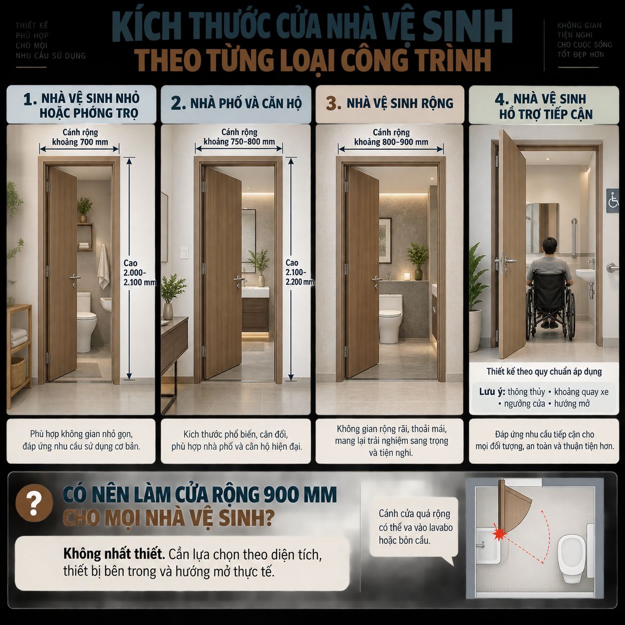 Kích thước nhà vệ sinh