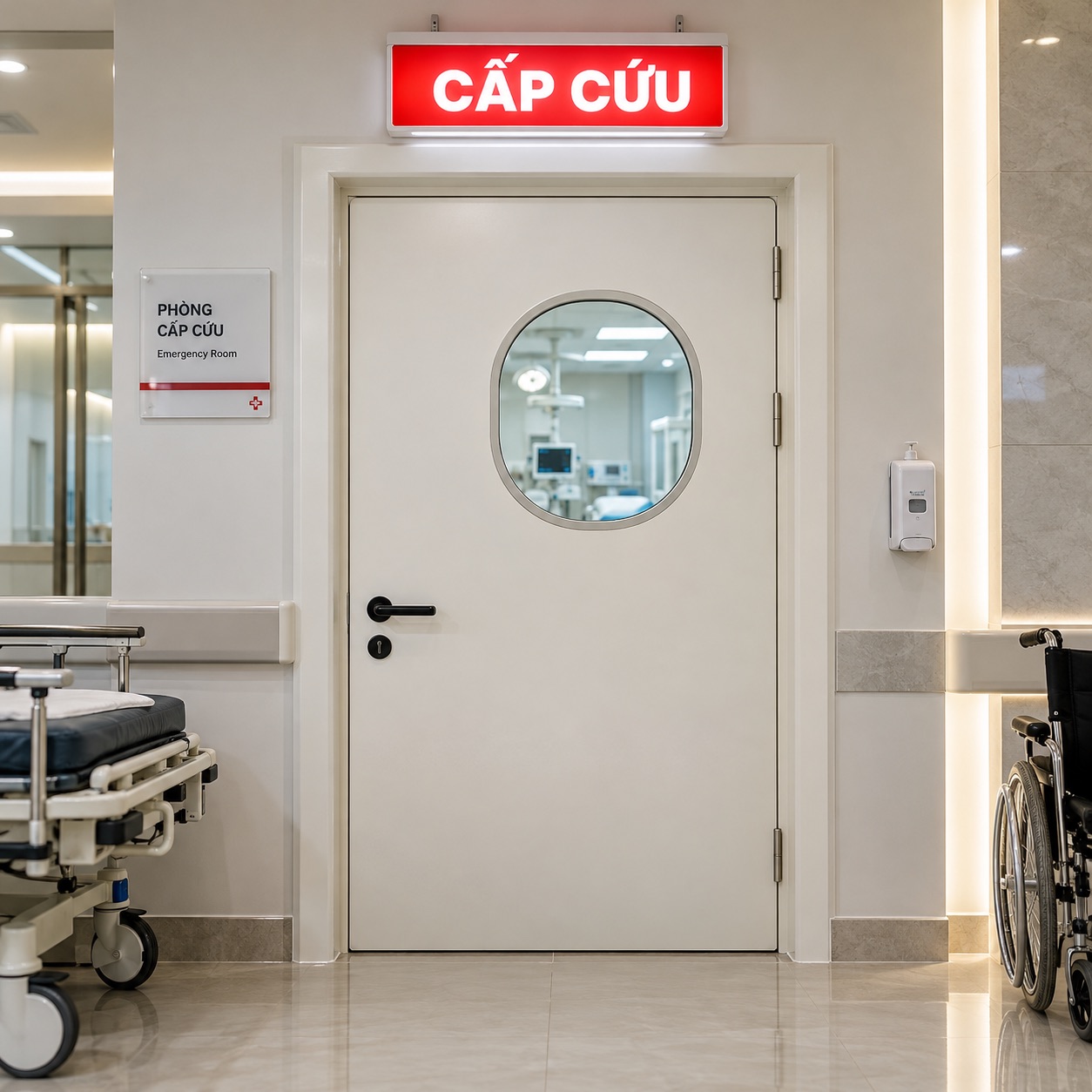 cửa phòng cấp cứu
